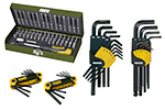 Bit and screwdriver sets for HX, TX, XZN