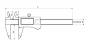 Preview: Digital caliper 0-150 mm measuring range with ABS system