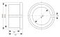 Preview: Adapter from 43 mm to 33 mm