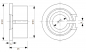 Preview: Adapter from diameter 43 mm to diameter 20 mm