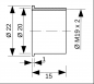 Preview: Clamping adapter from 20 mm to thread M19 x 2 (Dremel)