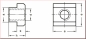 Preview: T-Nut DIN 508 M8 Slot 10 mm - 10 pcs.