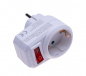 Preview: Plug adapter 230 V AC switched