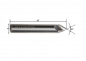 Preview: Solid carbide Engraver Ø 6 mm with Ø 1 mm cutting edge