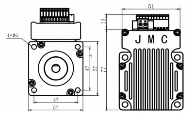 JMC Closed Loop Schrittmotor mit integriertem Treiber 2 Nm