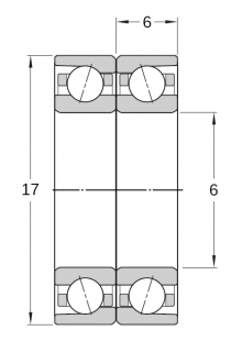 Schrägkugellager 706 (Paar)