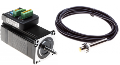 4 x 3Nm Stepper motors (1 x Bremse), reference sensor and cables