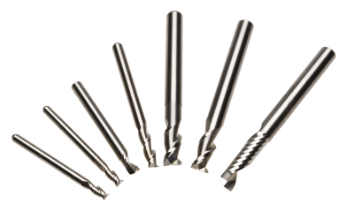 Solid carbide end mill aluminum Set 1