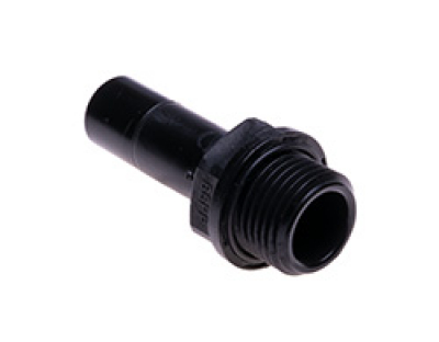 Gerader Einschraubstecker 1/2" Steckanschluss für Ø 15 mm Schlauch