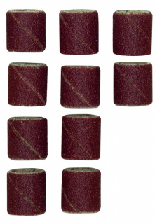 Ersatzschleifbänder für Schleifzylinder, Korn 120, 10 Stück