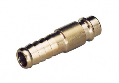 Plug nipple NW7 with hose nozzle 6 mm