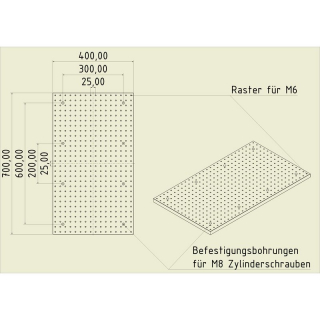 Thread grid plate 7040