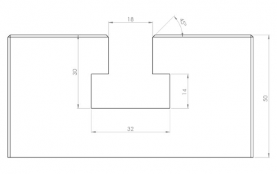 Steel T-slot plate "Big Block" 6020