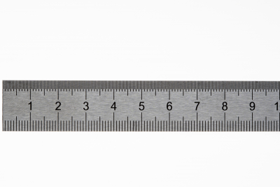 Steel ruler, INOX, flexible 300 mm