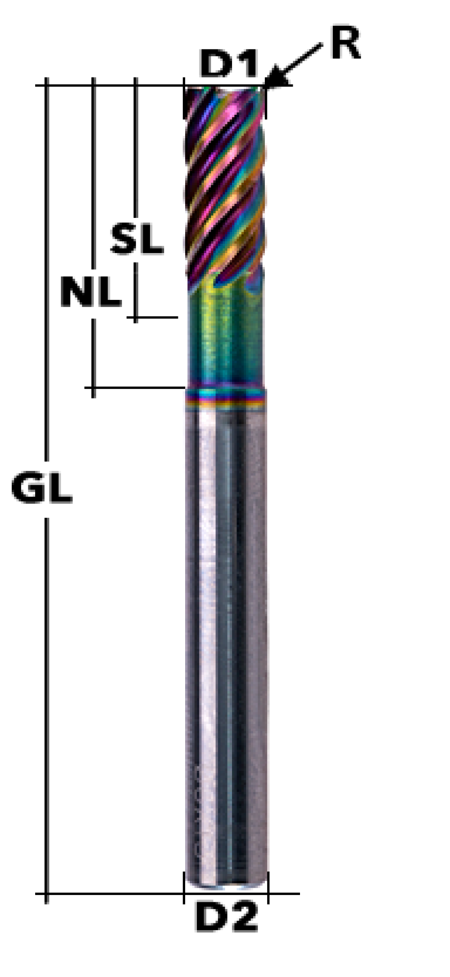 VHM-Schlichtfräser beschichtet Z6 Ø 6 mm ALU