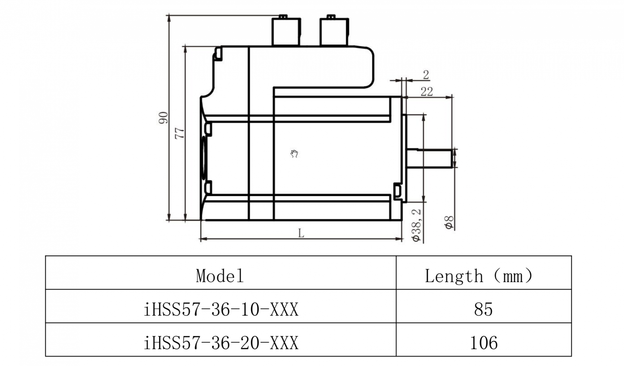 JMC Closed Loop Schrittmotor mit integriertem Treiber 2 Nm