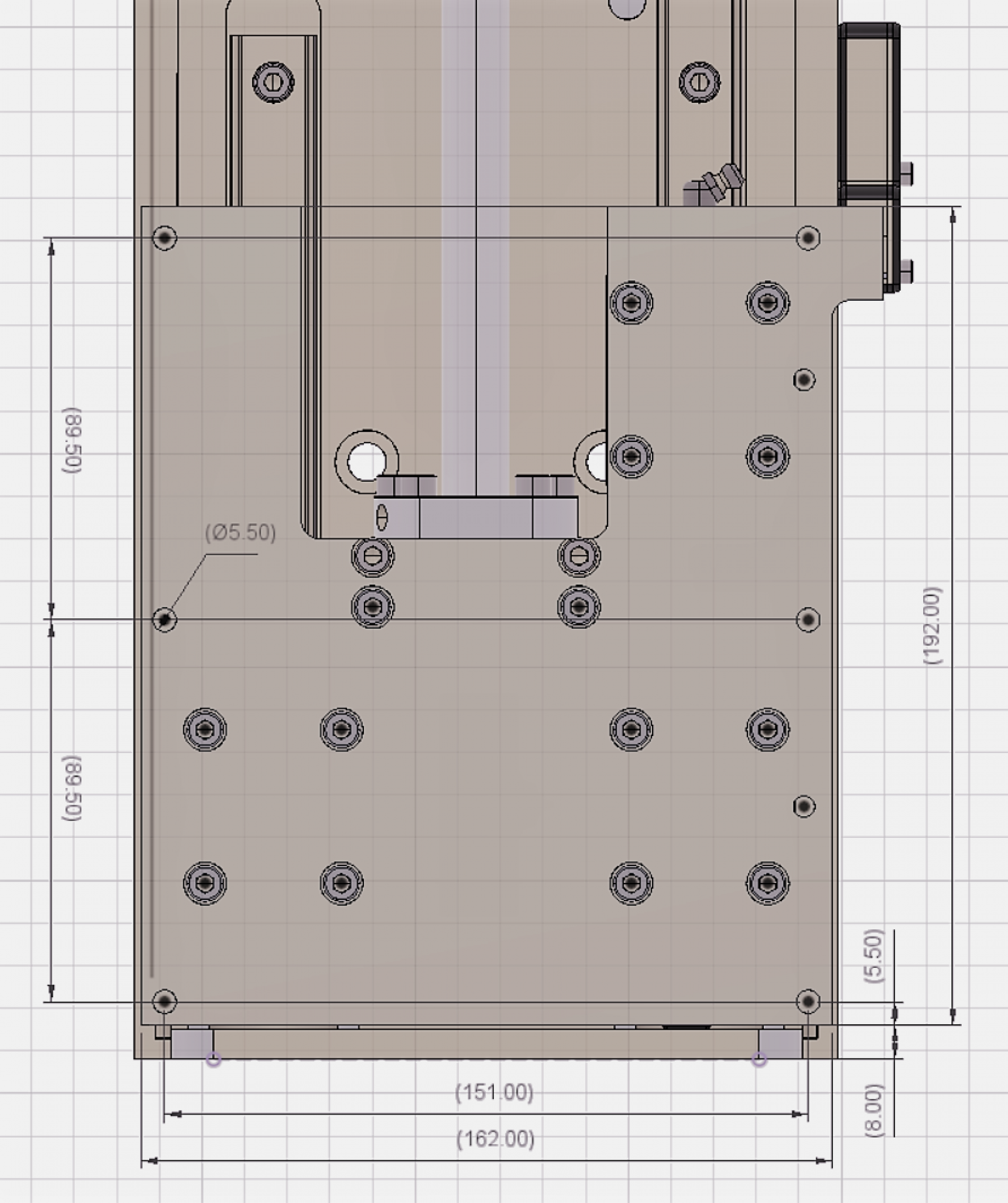 Bausatz Z-Achse 140 mm (zwei Schienen)