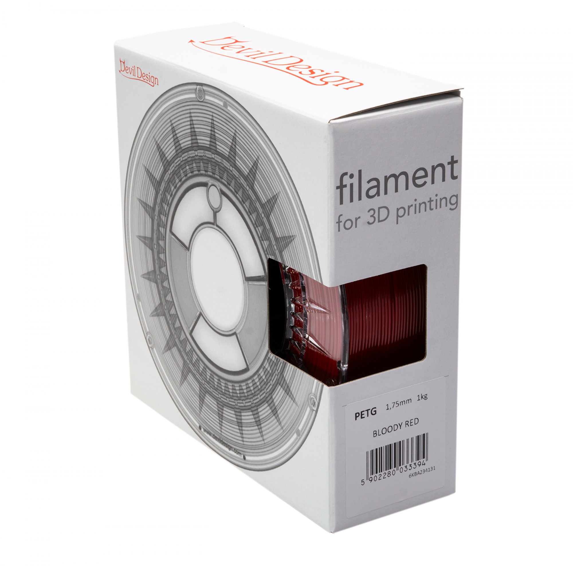 Filament PETG Bloody Red 1.75 mm