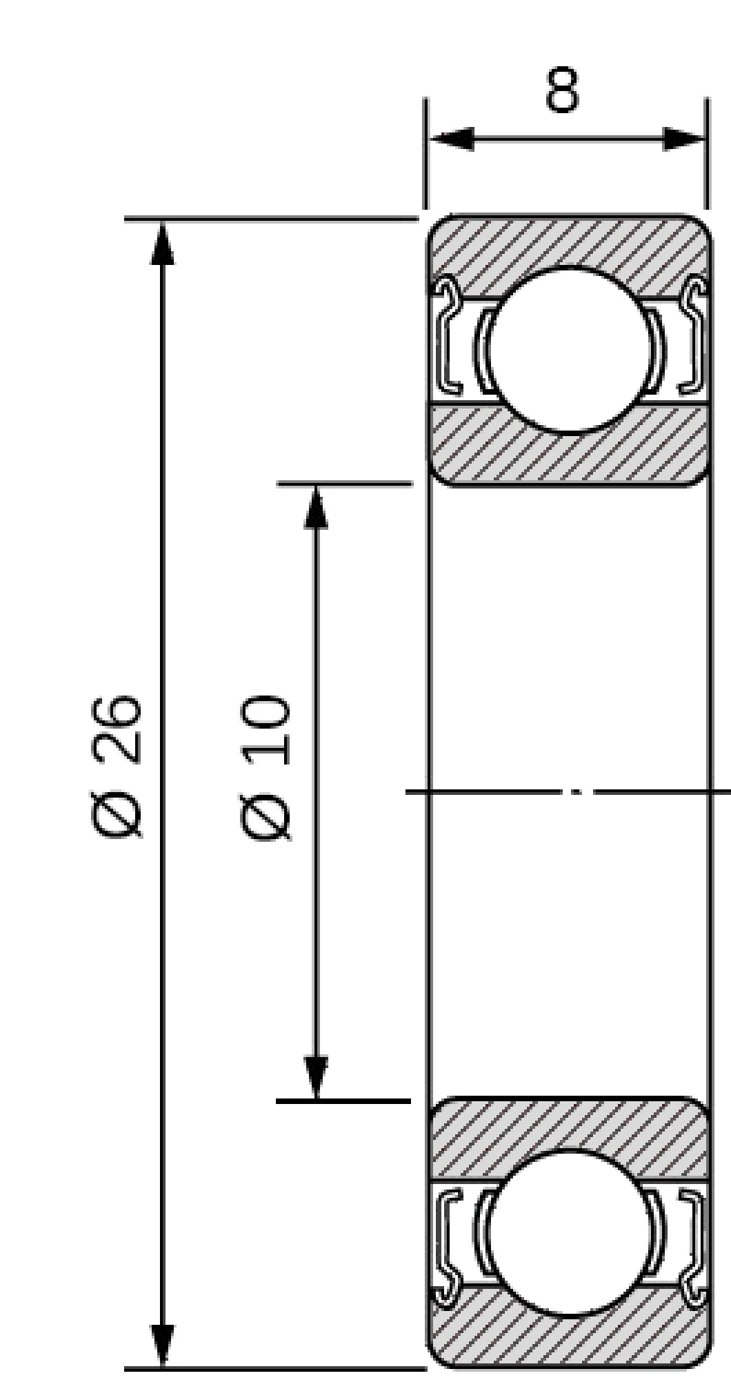 Rillenkugellager 6000ZZ