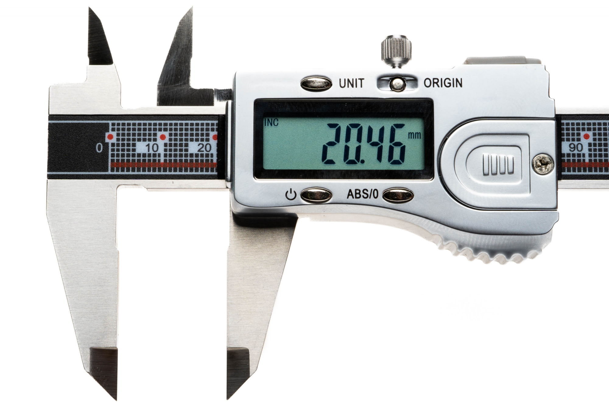 Digital caliper 0-150 mm measuring range with ABS system