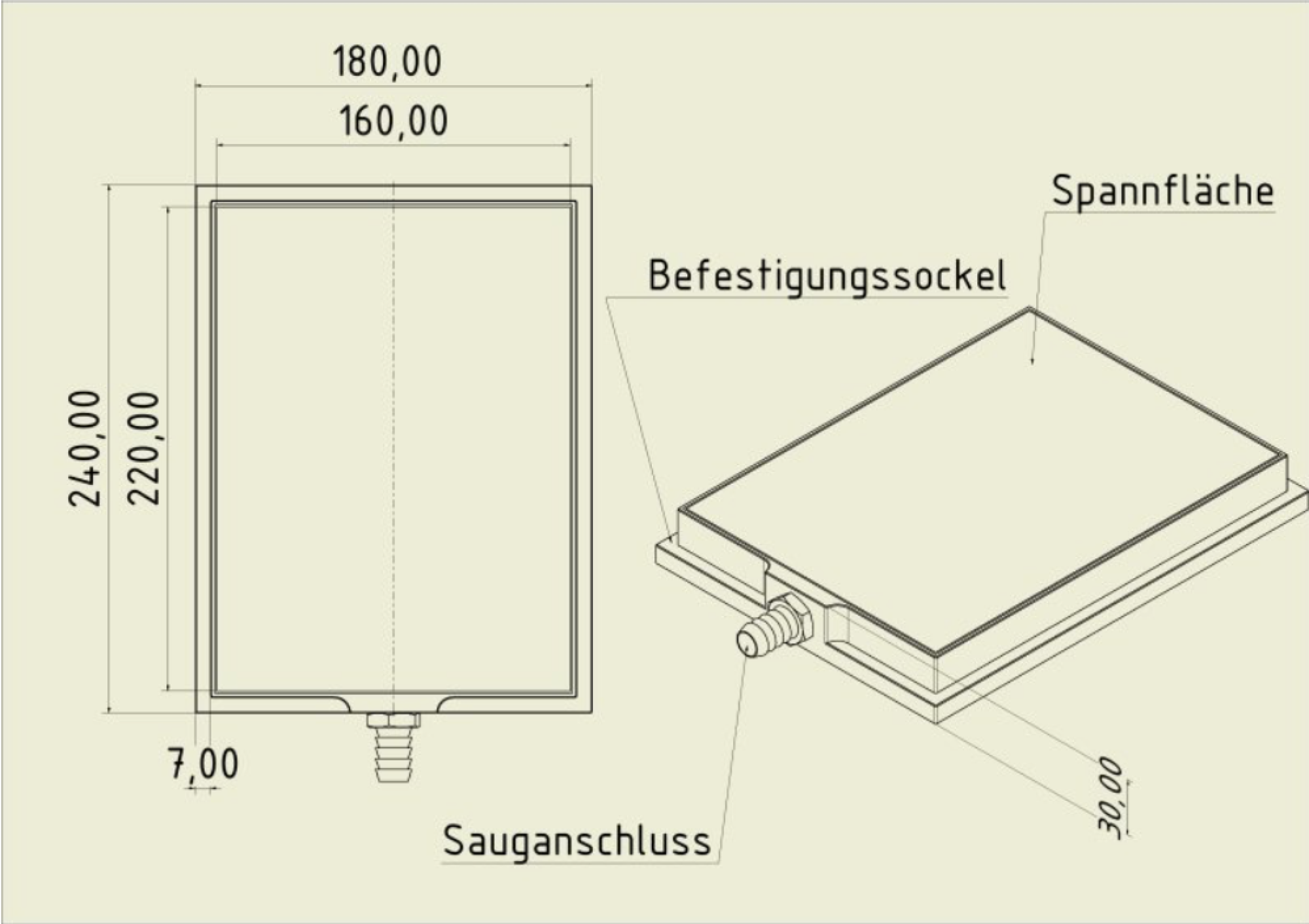 Vacuum table VT DIN-A5 MP