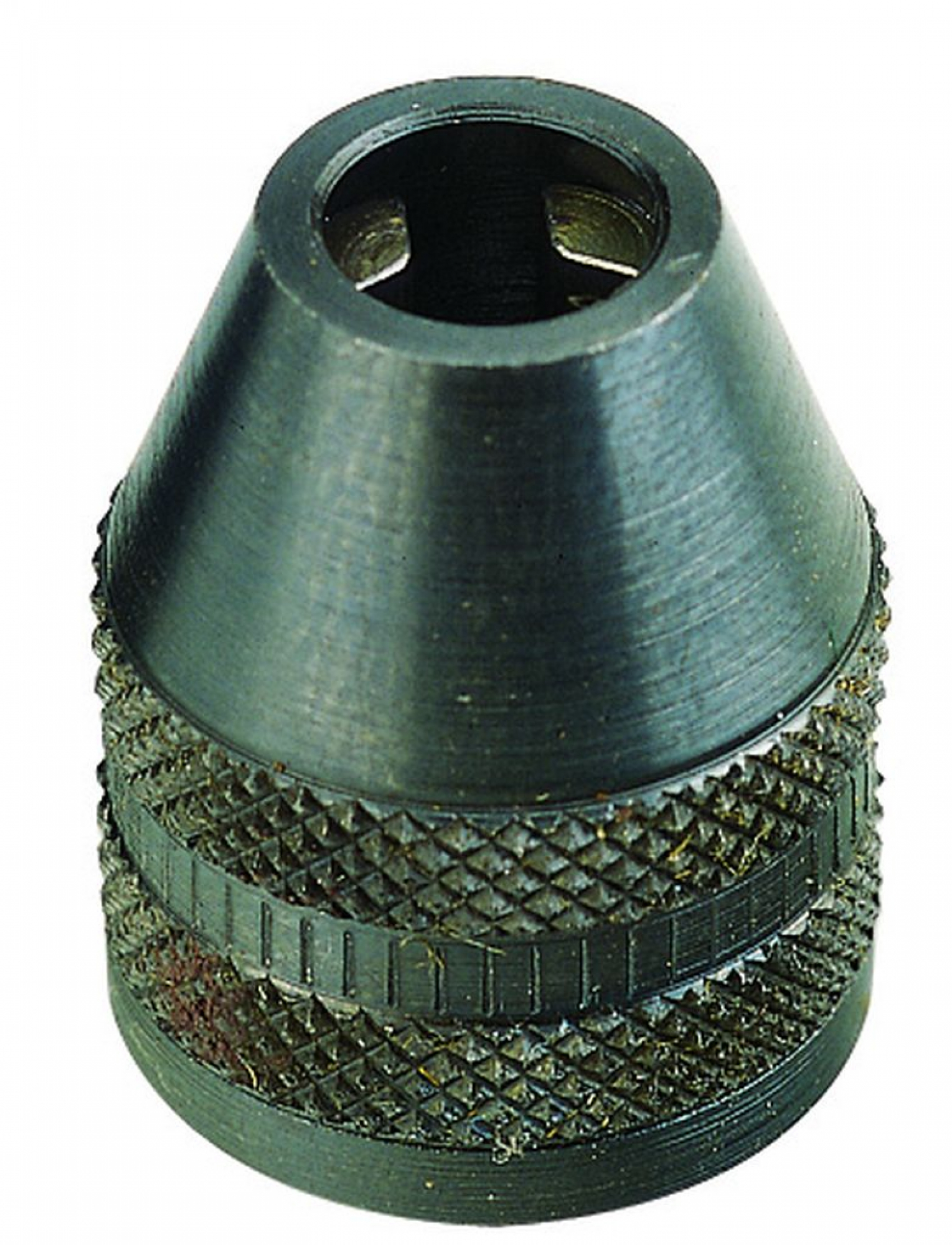 Three-jaw steel drill chuck