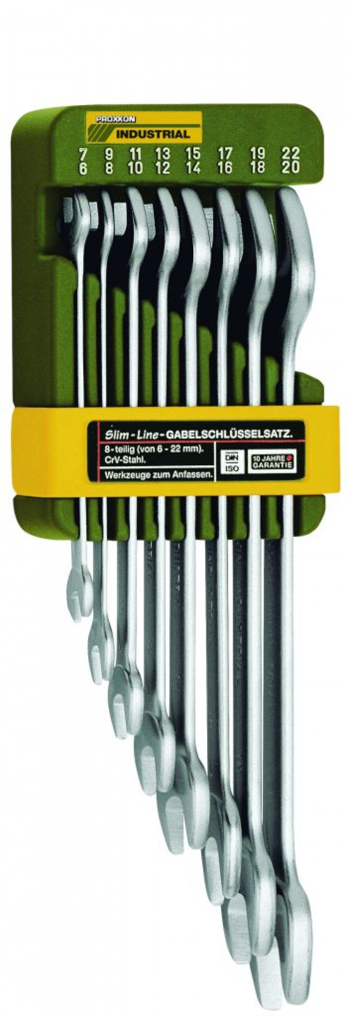 SlimLine open-end spanners: 8-piece set 