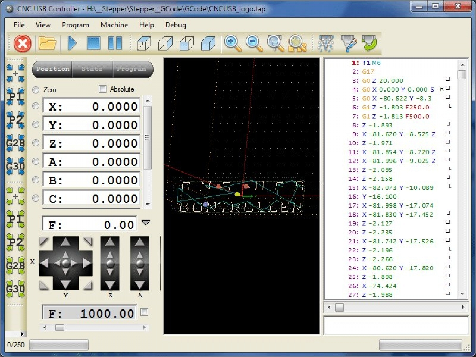 cnc usb controller software in english