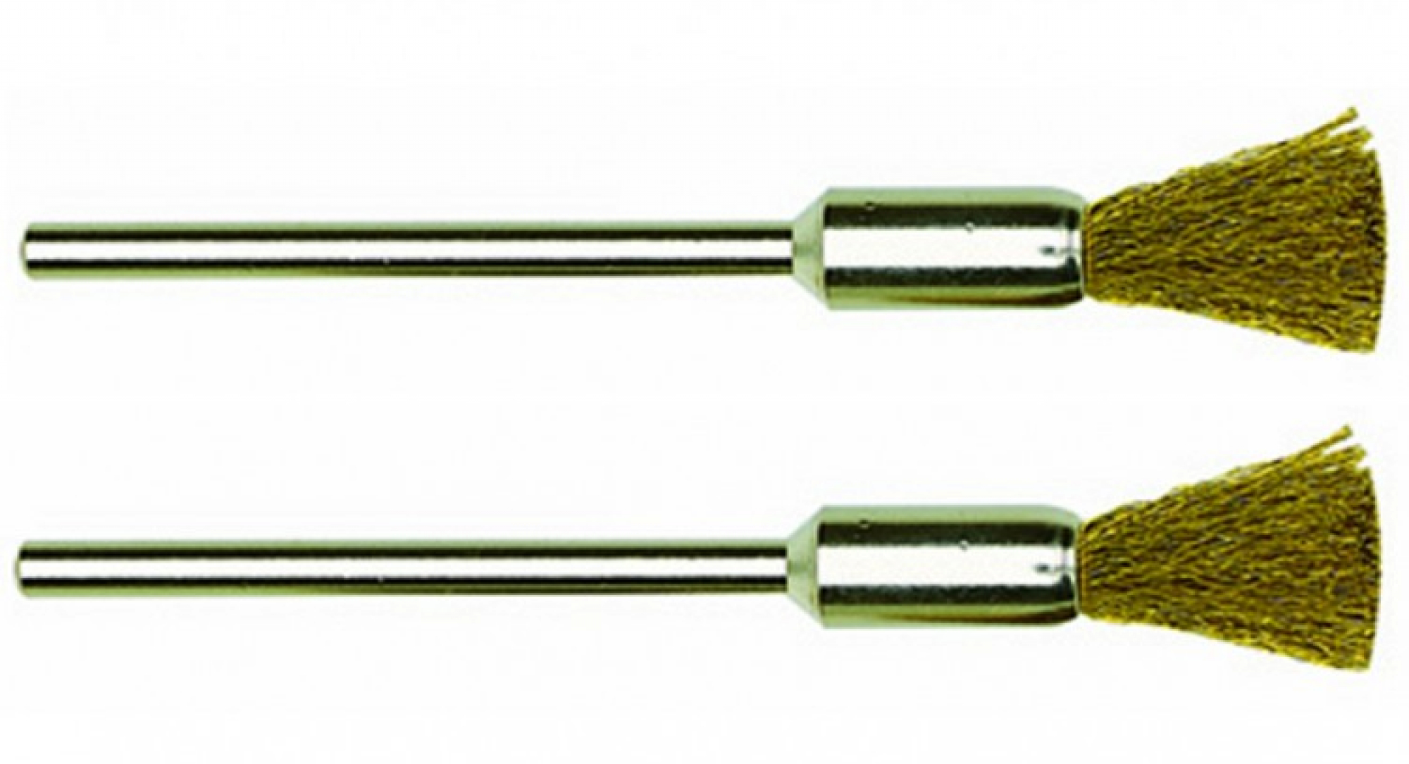 Pinselbürsten Messing, 8 mm, 2 Stück