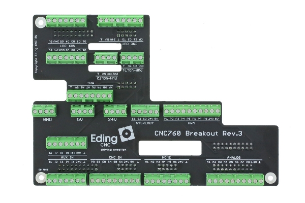 Eding Breakout Bord for CNC760 Controller