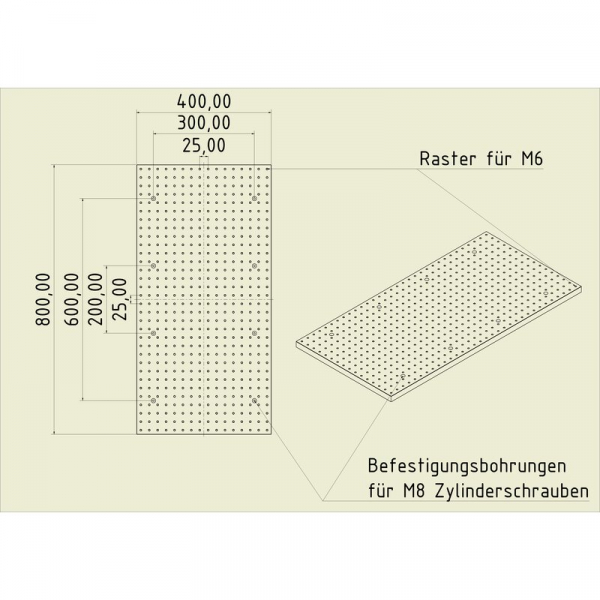 Thread grid plate 8040