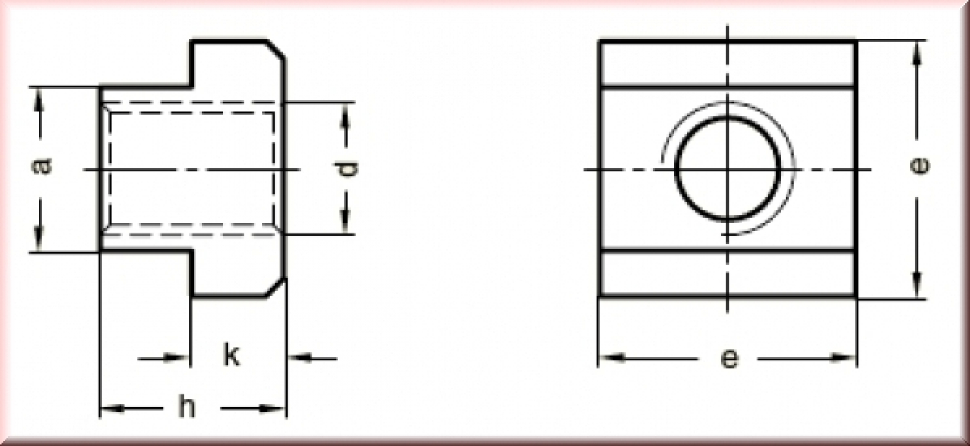 T-Nut DIN 508 M4 Slot 8 mm - 10 pcs.