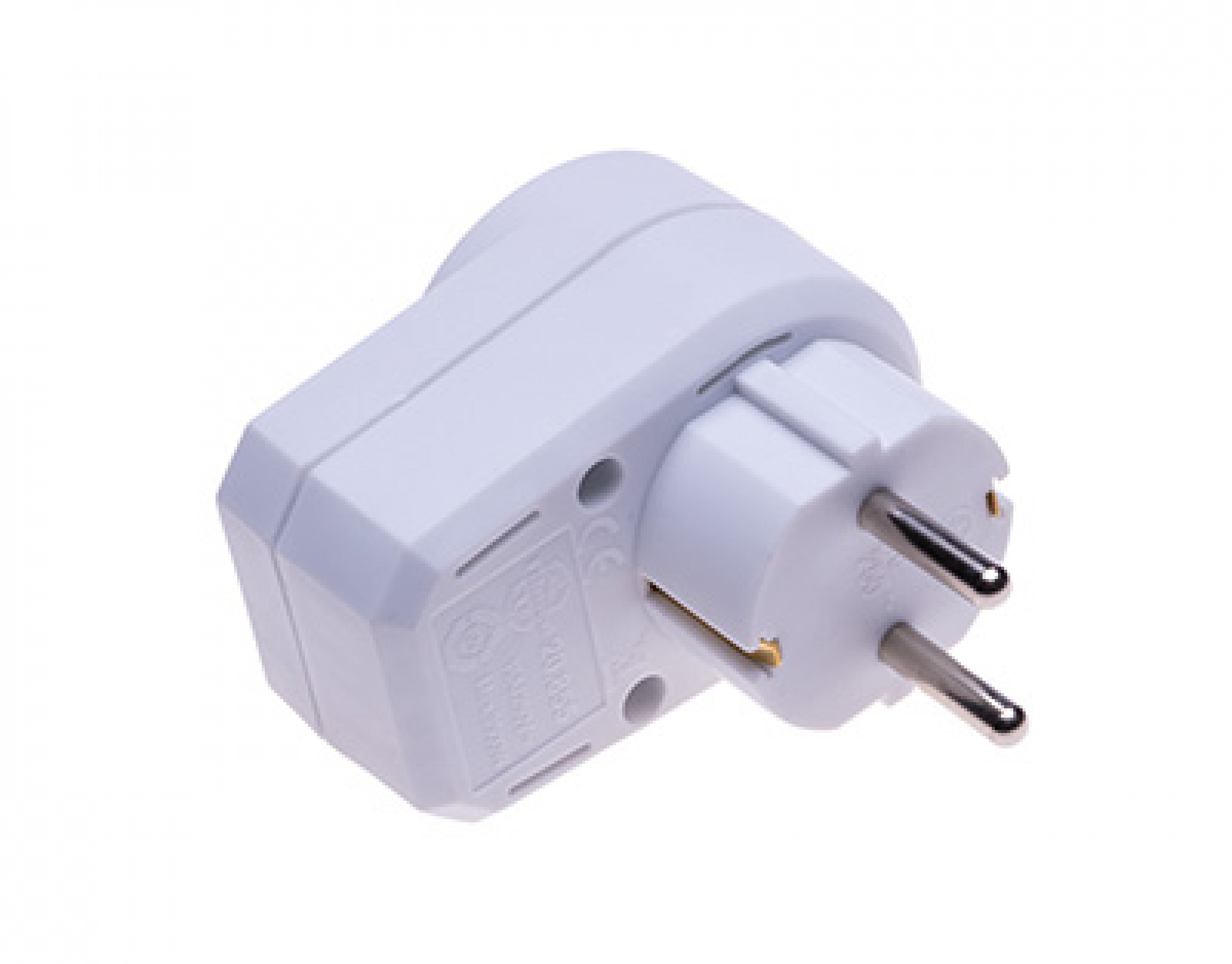 Plug adapter 230 V AC switched