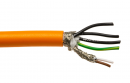 Power cable for spindles 4 x 1 mm² + 2 x 0.5 mm²
