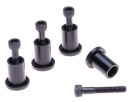 Set of clamping bolts